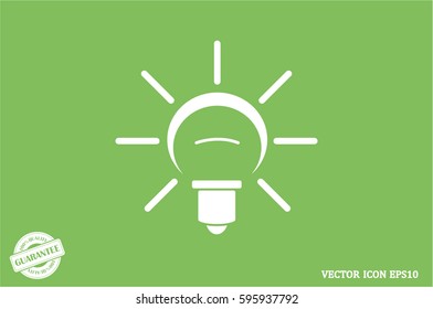 Lamp icon vector illustration EPS 10.