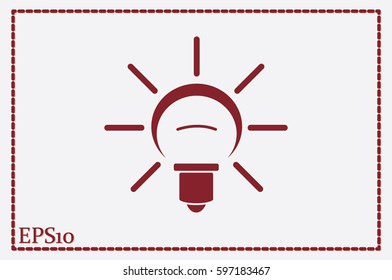 Lamp icon vector illustration EPS 10.
