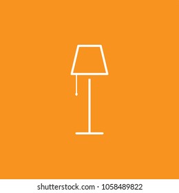 Lamp Icon, Vector Illustration, EPS10. 