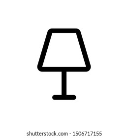 Lamp icon, vector illustration. Flat design style. vector lamp icon illustration isolated on white background, lamp icon Eps10. lamp icons graphic design vector symbols.