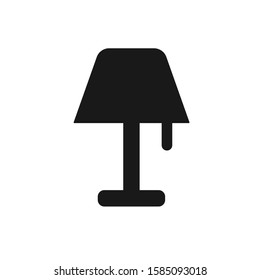 Lamp Icon Vector Illustration. Flat Lamp Icon Sign – Vector