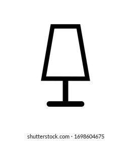 Icono de lámpara, ilustración vectorial. Diseño plano. ilustración de icono de lámpara vectorial aislada en fondo blanco, icono de lámpara Eps10. iconos de lámpara diseño gráfico símbolos vectoriales. Icono del vector.