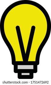ilustración vectorial de icono de lámpara