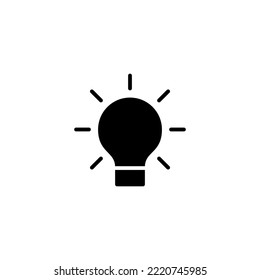 Lamp icon vector illustration. Light bulb sign and symbol. idea symbol.