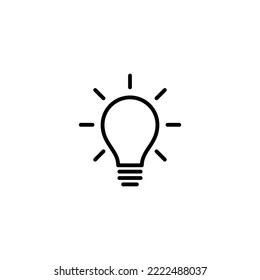 Lamp icon vector illustration. Light bulb sign and symbol. idea symbol.