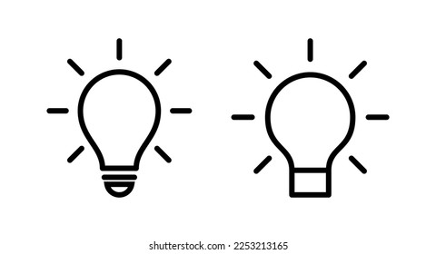 Lamp icon vector illustration. Light bulb sign and symbol. idea symbol.