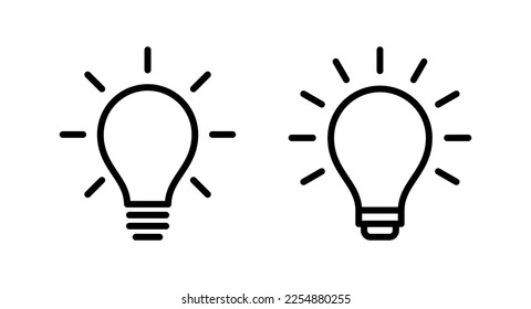 Lamp icon vector illustration. Light bulb sign and symbol. idea symbol.