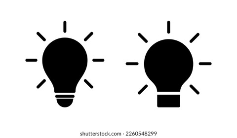 Lamp icon vector illustration. Light bulb sign and symbol. idea symbol.