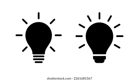 Lamp icon vector illustration. Light bulb sign and symbol. idea symbol.