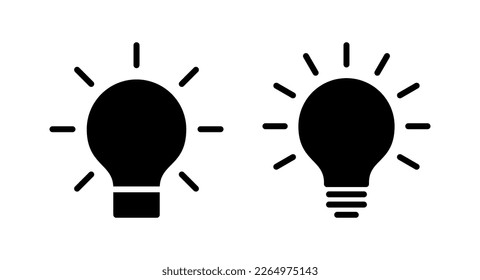 Lamp icon vector illustration. Light bulb sign and symbol. idea symbol.