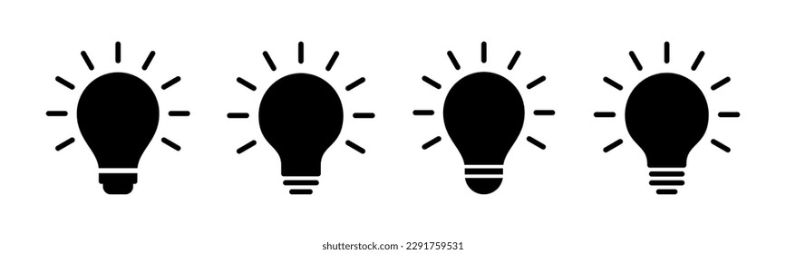 Lamp icon vector illustration. Light bulb sign and symbol. idea symbol.