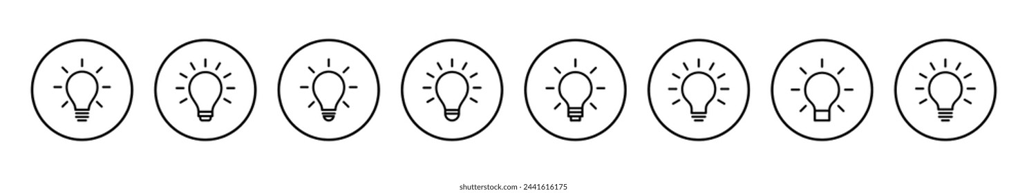 Lamp icon vector illustration. Light bulb sign and symbol. idea symbol.