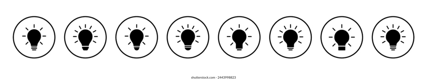 Lamp icon vector illustration. Light bulb sign and symbol. idea symbol.