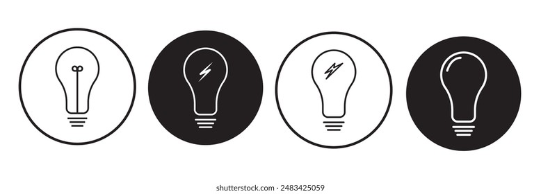Lamp icon vector illustration. Light bulb sign and symbol. idea symbol.