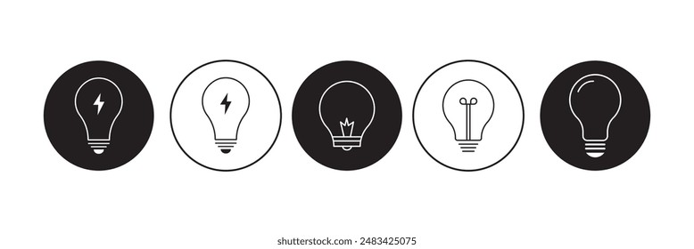 Lamp icon vector illustration. Light bulb sign and symbol. idea symbol.