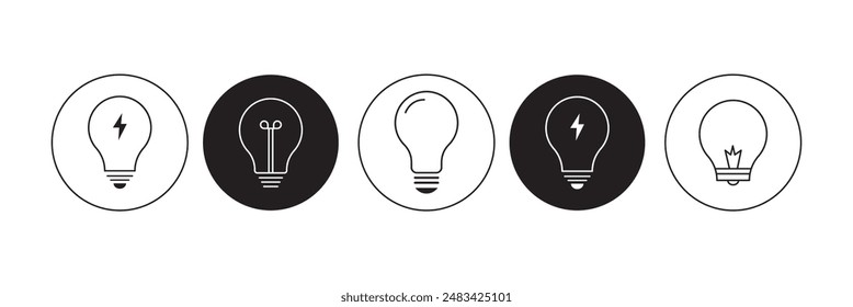 Lamp icon vector illustration. Light bulb sign and symbol. idea symbol.
