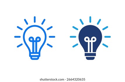 Lamp icon vector illustration. Light bulb sign and symbol. idea symbol.