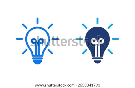 Lamp icon vector illustration. Light bulb sign and symbol. idea symbol.