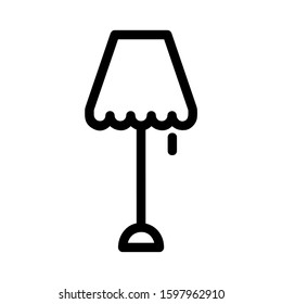 Lamp icon vector illustration. Lighting icon. Vector illustration isolated
