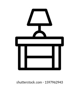 Lamp icon vector illustration. Lighting icon. Vector illustration isolated
