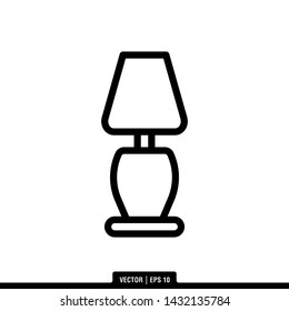  Lamp icon vector, illustration logo template in trendy style. Suitable for many purposes.
