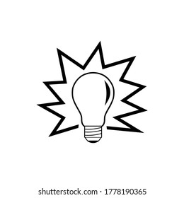 lamp icon vector illustration logo template