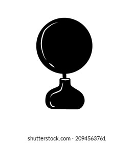 Icono de la lámpara Ilustración del vector sobre el fondo blanco.