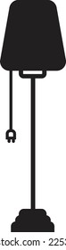 ilustración del vector de icono de lámpara sobre fondo blanco. Icono de lámpara Estilo de diseño plano, símbolo plano Ilustración vectorial. icono vectorial para aplicaciones, sitios web y logotipos, plantillas.

