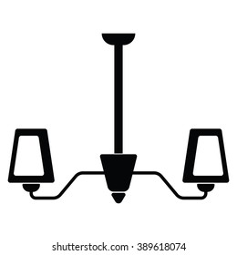Lamp icon Vector Illustration on the white background.