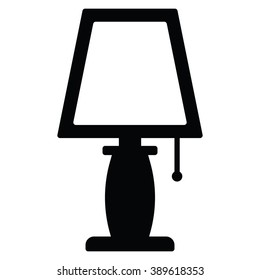 lamp icon Vector Illustration on the white background.