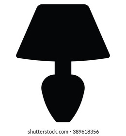 lamp icon Vector Illustration on the white background.
