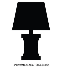 lamp icon Vector Illustration on the white background.