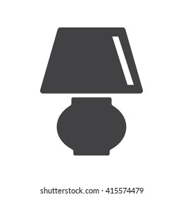 Lamp Icon Vector Illustration On The White Background.