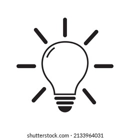 lamp icon vector illustration symbol