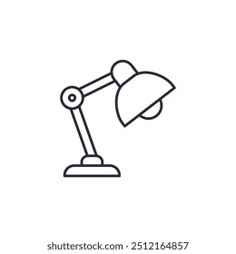lamp icon vector illustration. lamp symbol isolated on white background