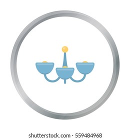 Lamp icon of vector illustration for web and mobile