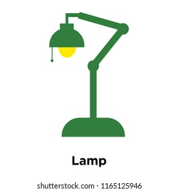 Lamp icon vector isolated on white background, Lamp transparent sign , colorful equipment symbols