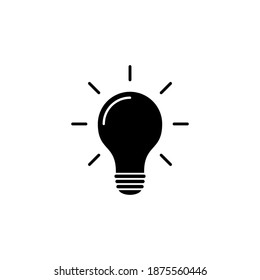 lamp icon vector. Light bulb icon vector. idea symbol