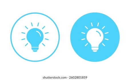 Lamp icon vector. Light bulb sign and symbol. idea symbol.