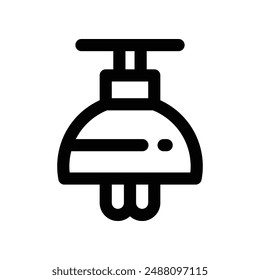 lamp icon. vector line icon for your website, mobile, presentation, and logo design.