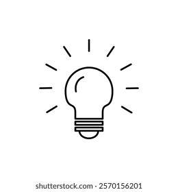 Lamp icon Vector logo set flat