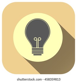 Lamp icon vector logo for your design, symbol, application, website, UI