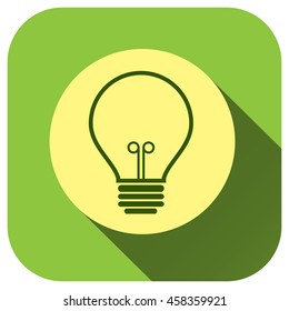 Lamp icon vector logo for your design, symbol, application, website, UI