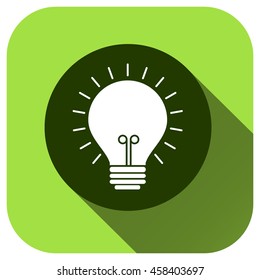 Lamp icon, vector logo for your design, symbol, application, website, UI