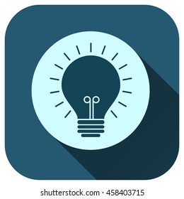Lamp icon, vector logo for your design, symbol, application, website, UI