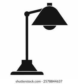 Lamp icon vector on white background.