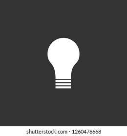 lamp icon vector. lamp sign on black background. lamp icon for web and app