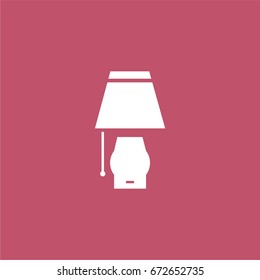 lamp icon. vector sign symbol on white background