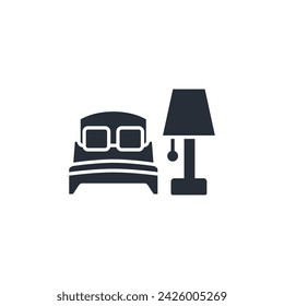 lamp icon. vector.Editable stroke.linear style sign for use web design,logo.Symbol illustration.