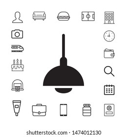 Lamp icon for web and mobile
